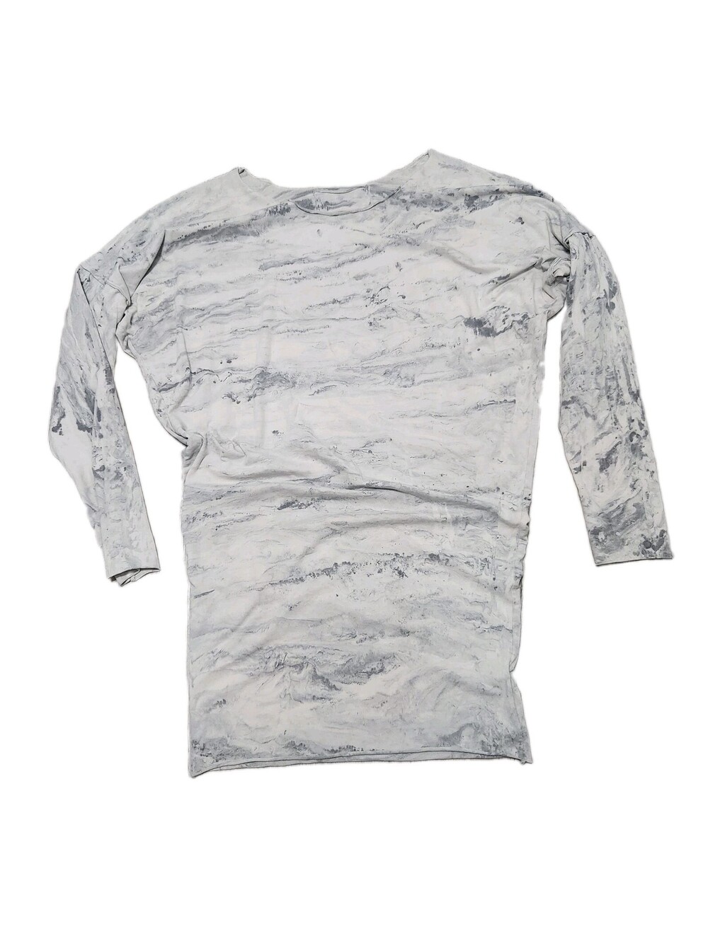 Pj Harlow Tunic Shirt Small Medium 1 Cloud Grey Rock Cotton Long Sleeve Rc1L